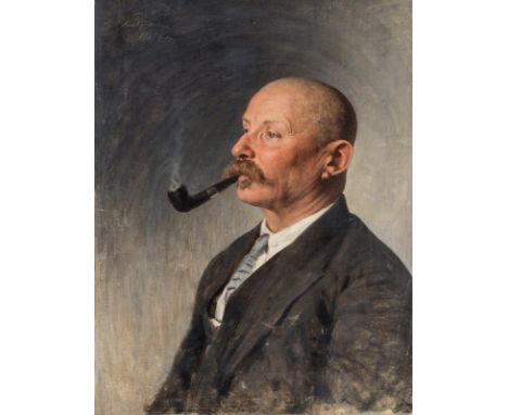 IVAN KIRILLOVICH PARKHOMENKO (RUSSIAN 1870-1940)Portrait of Aleksey Tchapygin, 1927oil on canvas67 x 52 cm (26 1/2 x 20 1/2 i