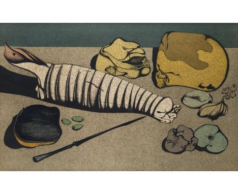 MIHAIL CHEMIAKIN (RUSSIAN B. 1943)The Breakfast Still Life, color lithographplate size: 46 x 64.5 cm (18 1/8 x 25 3/8 in.)sig