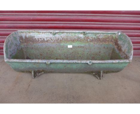 A cast iron trough 