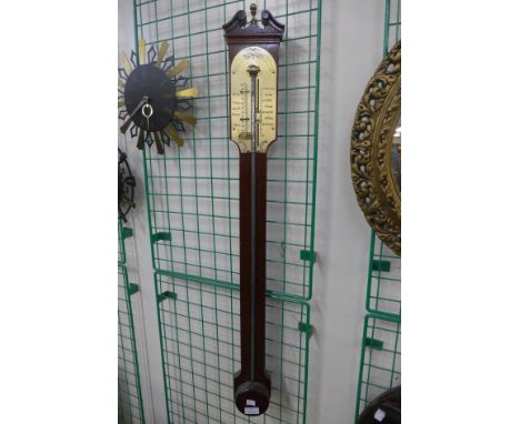 A mahogany Shortland Bowen stick barometer 