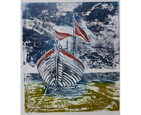 A signed Pamela Guille artist's proof print, Polar Star, unframed 
