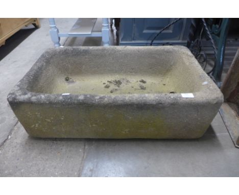 A concrete trough 