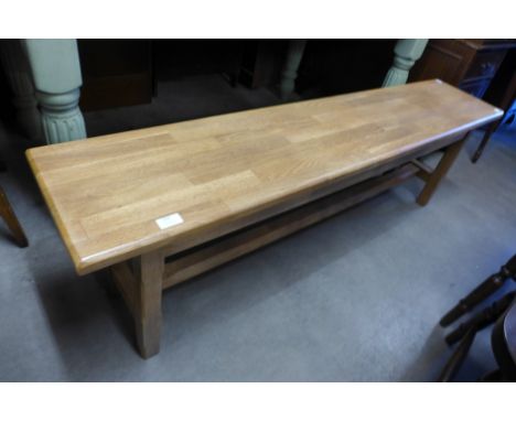 An oak bench 