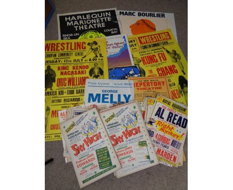 VINTAGE THEATRE/SHOWTIME COLLECTION OF SHOW CARDS, POSTERS &amp; ASSOCIATED EPHEMERA - excellent colourful collection includi