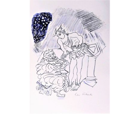 CERI RICHARDS R.A. [1903-71]. Hermes &amp; Menipeus, 1971. lithograph; edition of 100; proof. 45 x 32 cm - unframed. The Tate