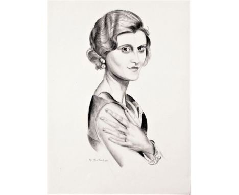 WYNDHAM LEWIS [1892-1957]. Miss Marie Ney, 1932. lithograph, edition of 200, 190/200; printed in 1932. 38 x 28 cm - unframed.