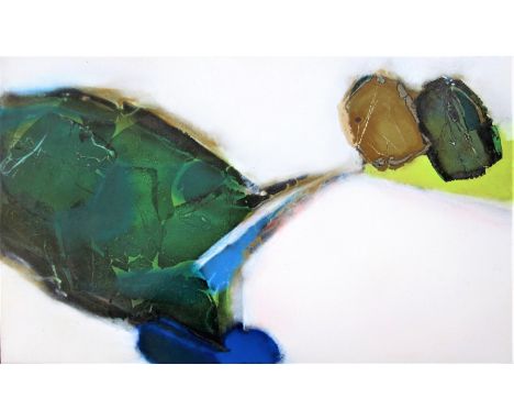 STEFAN KNAPP [1921-96]. Composition, 1963. enamel on steel panel. 43 x 71 cm - unframed - it was intended to be hung as is. P