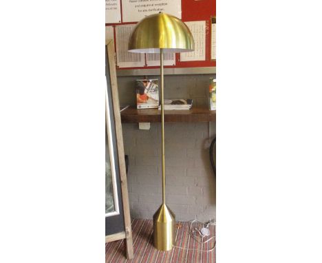FLOOR LAMP, Modernist design in brass, Magistretti style, 155cm H.