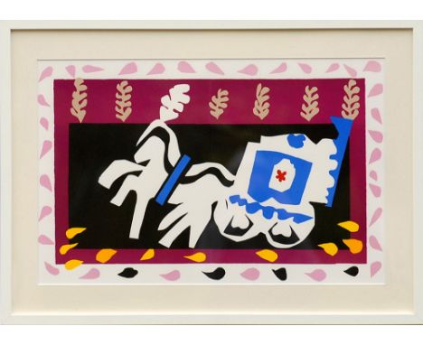 HENRI MATISSE, 'L'Enterrement de Pierot', lithograph 2004, Jazz Suite, limited edition 1500, printed by Mourlot, 39cm x 60cm,