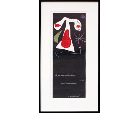 JOAN MIRO (1893-1983), Untitled, original lithograph, 1974 from the Les Pénalités De L'Enfer Ou Les Nouvelles Hébrides Suite,