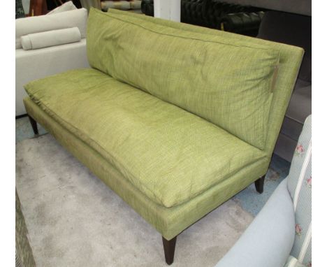 ARMLESS SOFA, green, 177cm W x 94cm H x 86cm D.