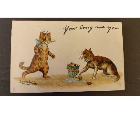 POSTCARD, Louis Wain Cats, Tucks Write Away, Series 1003, slight corner knocks, G