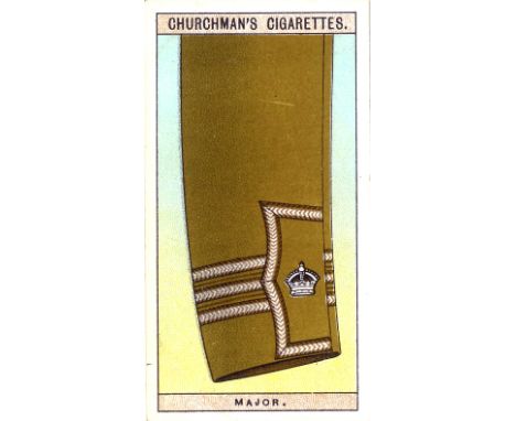 CHURCHMAN, Army Badges of Rank, complete, G to VG, 25