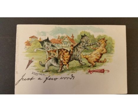 POSTCARD, Louis Wain Cats, Tucks Write Away, Series 539 III, UB, VG