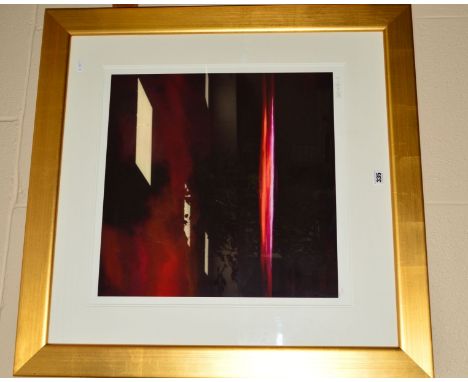 DEBRA STROUD (BRITISH CONTEMPORARY) 'PACIFIC', a limited edition print of a brooding red sky 231/295, signed and numbered in 