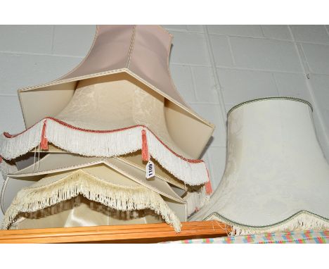SIX STANDARD LAMP SHADES
