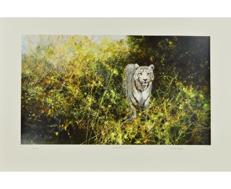 DAVID SHEPHERD (1931-2017) 'THE WHITE TIGER OF REWA', a limited edition print 264/350, signed, titled and numbered in pencil,