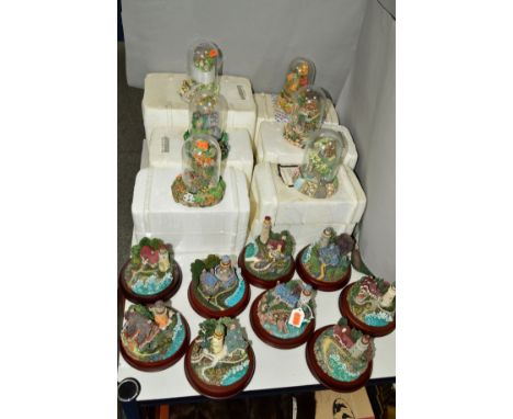 NINE THOMAS KINKADE'S GUIDING LIGHTS COLLECTION SCULPTURES, to include 'Sea of Tranquility', 'Conquering the Storms', 'Cleari