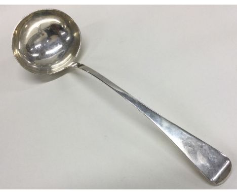 A George III silver ladle. London 1829. By William Burwash. Approx. 179 grams. Est. £180 - £220.