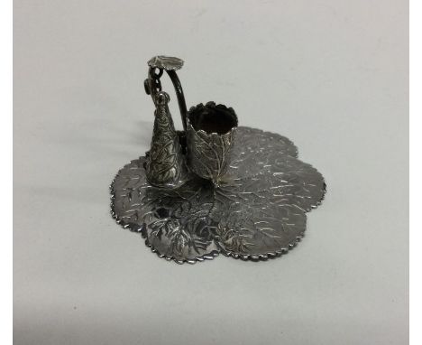 An attractive Georgian silver miniature chamber stick together with matching extinguisher. Birmingham. By Joseph Wilmore. App