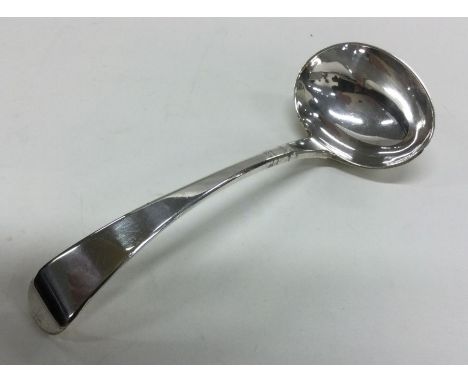 EXETER: A silver ladle. 1828. Approx. 70 grams. Est. £50 - £80.