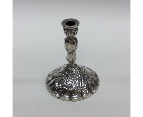 A silver taper stick bearing import marks. Approx. 31 grams. Est. £50 - £80.
