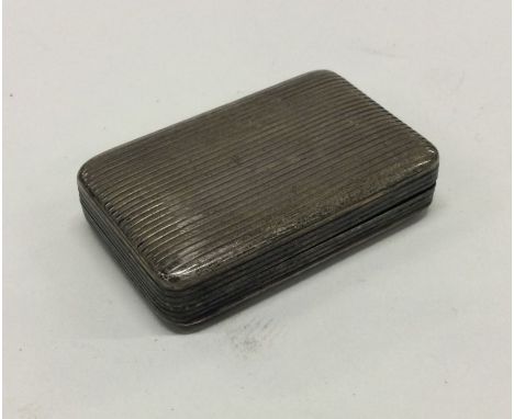 A George III silver snuff box. Birmingham 1813. Approx. 50 grams. Est. £160 - £180.