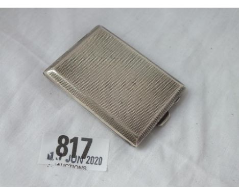 Match holder with engine turned decoration - B'ham 1922 