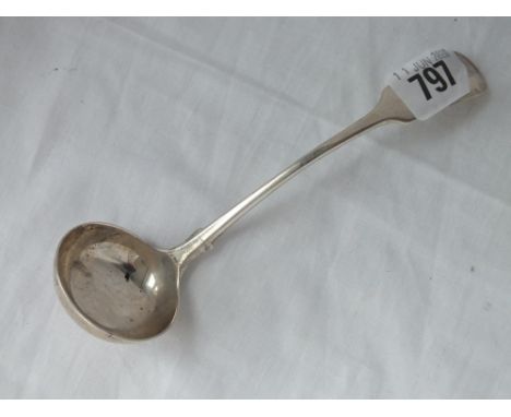 Victorian fiddle pattern sauce ladle - Sheffield 1881 by Martin Hall 
