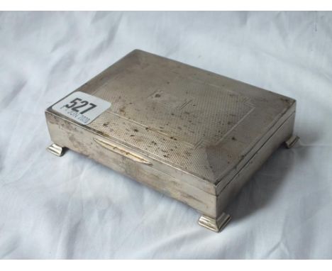 Another cigarette box, smaller on bracket feet - 5" wide 