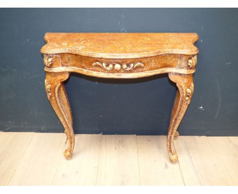 Decorative continental style console table 74H x 83Wcm PLEASE always check condition PRIOR to bidding, or email us a conditio