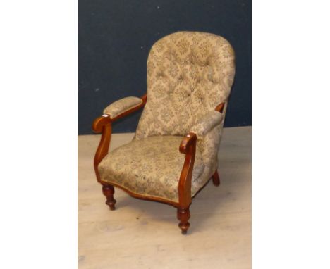 Victorian mahogany button back armchair PLEASE always check condition PRIOR to bidding, or email us a condition report reques