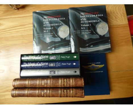Wonderful collection of motoring books including 'The Magic of a Name' vol. 1-3 & 'Motorsport 1950-70' (many bound volumes) P