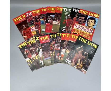 A collection of Aberdeen football vintage programmes from the early 1980s, 20 programmes, 