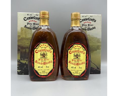 2x bottles of Crawfords blended Scotch whisky