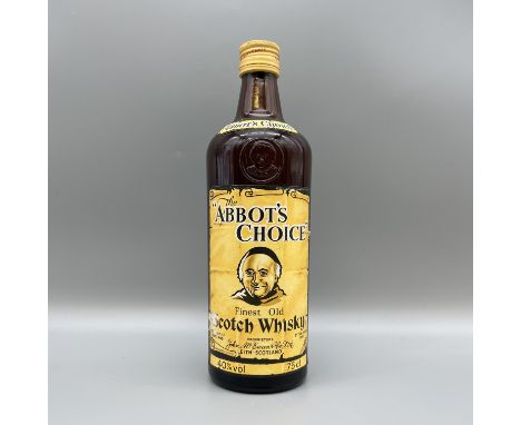 A bottle of Abbots Choice finest old scotch whisky, 75cl bottle, 40%abv