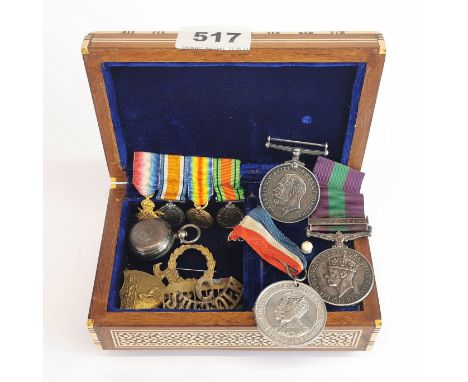 A group of medals (Malaya medal for 406605 L A C, GW Martin RAF, and other for 91290 S P R. RW Carpenter, Royal engineers), m