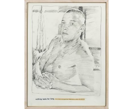Markus Muntean &amp; Adi Rosenblum (born 1960)Portrait Mine de plomb et collageGraphite en collagePencil and cut-and-pasted p