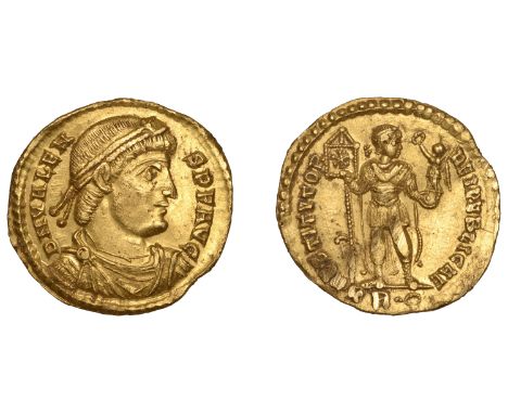 Roman Imperial Coinage, Valens (364-378), Solidus, Rome, 364-5, d n valens p f avg, diademed and draped bust right, rev. rest