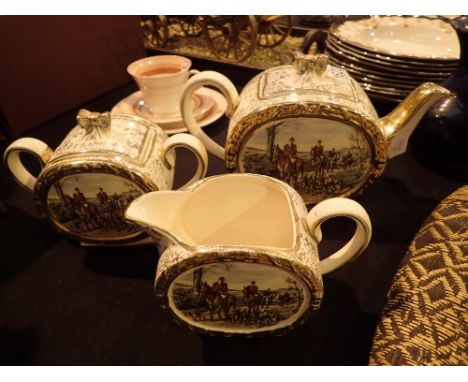 Sadler Hunting tea set 