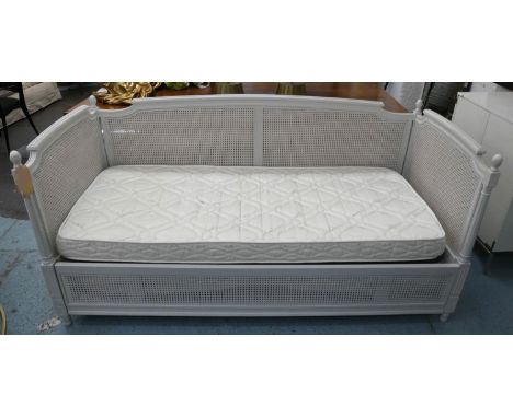 SIMON HORN LOUIS XVI STYLE DAYBED, 91cm x 97cm H x 200cm, with pull out trundle bed beneath. 