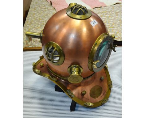 A reproduction engineering divers helmet