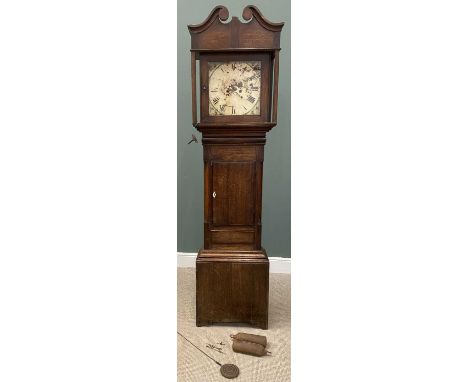 18TH CENTURY OAK LONGCASE CLOCK, for restoration, 219 (h) x 57 (w) x 27cms (d) Provenance: private collection Ynys Mon GOV.UK