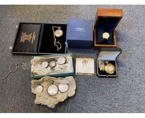 * Pocket Watches. A silver, key-wind lever pocket watch, watch signed by J G Graves of Sheffield, an Express English Lever, t