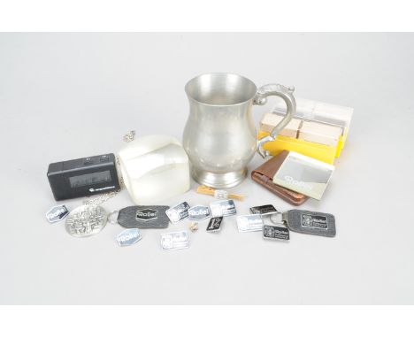 The Following Items Were the Property of a Senior Manager at Rollei UK, including a Wallace Heaton boxed penguin lighter, a R