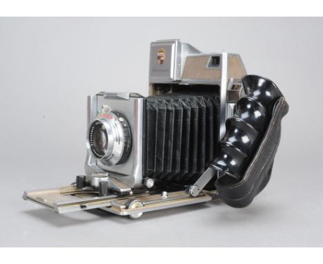 A Linhof Super Technika Model IV Camera, serial no 85582, with Schneider-Kreuznach 105mm f/3.5 Xenar lens, serial no 4481227,