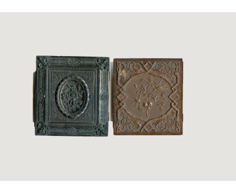 Union Cases, 2-126, Very Rare, G-VG, two corners by hinges damaged (Smith's) Improved Patent Union Case, British, Flowers in 