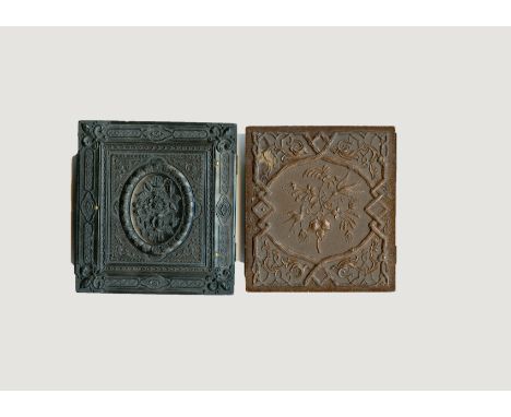 Union Cases, 2-126, Very Rare, G-VG, two corners by hinges damaged (Smith's) Improved Patent Union Case, British, Flowers in 