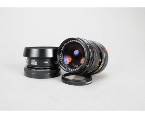 A Leitz Canada Tele-Elmarit 90mm f/2.8 Lens, black, serial no 2794203, 1976, barrel VG, elements G, some haze