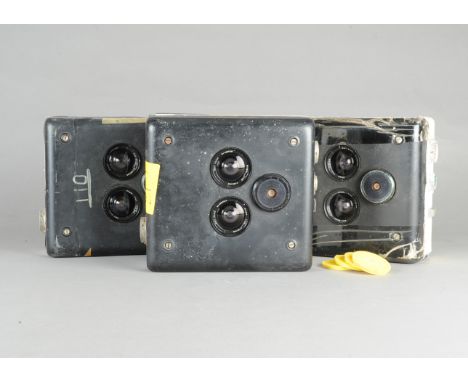 AGI Ltd F135 Aerial Survelliance Cameras, three low-level daylight stereo reconnaissance camera pods, each with a pair of 38m